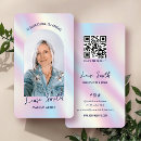 Search for holographic business cards Aesthetician