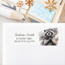 Recherche de raccoon étiquettes adresse retour Noël