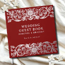 Search for vintage wedding guest books Botanical