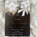 Recherche de noir et or noël invitations Parti