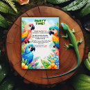 Search for macaw birthday invitations Tropical