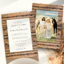 Search for wood frame wedding invitations Elegant