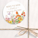 Search for wild flowers stickers Bridal shower