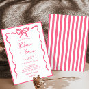 Search for pink ribbon wedding invitations Modern