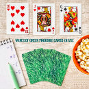 Recherche de vagues bleues jeux de cartes Vert