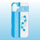 Search for add your name monogram initials iphone cases Blue