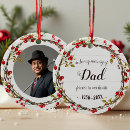 Search for in memory grandpa ornaments Dad