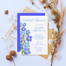 Search for forget me not bridal shower invitations Watercolor