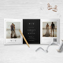 Recherche de monogram wedding programs Moderne