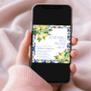 Search for blue tile invitations Moroccan