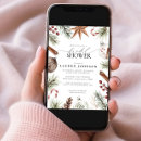 Search for rustic winter bridal shower invitations Elegant