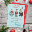 Search for hipster christmas invitations Ugly sweater