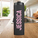Search for pink and black travel mugs Monogrammed