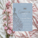 Search for blue and silver quinceanera invitations Crown