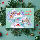 Search for vintage inspired christmas cards Watercolor