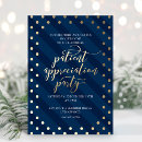 Search for business open house invitations Gold foil