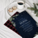 Recherche de flocon de neige rustique invitations Élégant