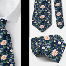 Search for roses ties Navy blue