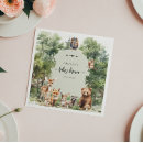 Search for the adventure begins napkins Woodland baby shower