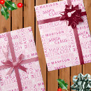 Search for pink santa wrapping paper Typography
