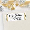 Search for black and white stripes return address labels Elegant