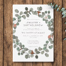 Search for eucalyptus wreath invitations Sage green