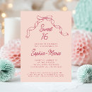 Recherche de bow sweet 16 invitations Girly