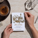 Search for vintage winter village christmas cards Snow