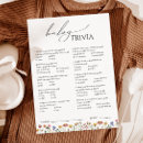 Recherche de baby shower trivia games Future maman