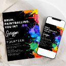 Search for colourful birthday invitations Boys