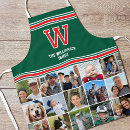 Search for dark red aprons Photo collage
