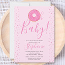 Search for oh baby doughnut invitations Pink