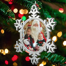 Search for family photo ornaments Snowflake