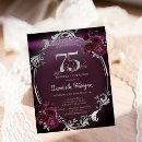Search for seventy and fabulous invitations Silver