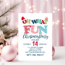 Search for oh what fun seasonal invitations Typography