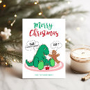 Recherche de dinosaur christmas cards Noël
