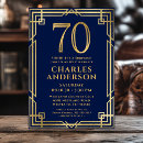 Search for photo 70th birthday invitations Gold