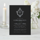 Recherche de noir et argent invitations Calligraphie