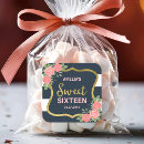 Search for blush rose stickers Sweet 16