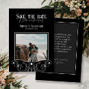 Recherche de style gothique invitations Noir et blanc