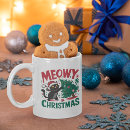 Search for funny cat christmas mugs Pet