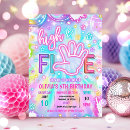Search for glow birthday invitations Neon birthday party