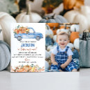 Recherche de de citrouille anniversaire invitations Camion bleu