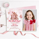 Search for gingerbread house birthday invitations Pink