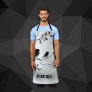 Search for black birds aprons Black and white