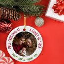 Search for baby shower ornaments Family of three