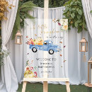 Search for pumpkin baby shower signs Blue truck