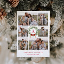 Search for monogram christmas cards Botanical