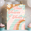Search for three birthday invitations Hippie