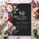 Search for burgundy 50th birthday invitations Elegant